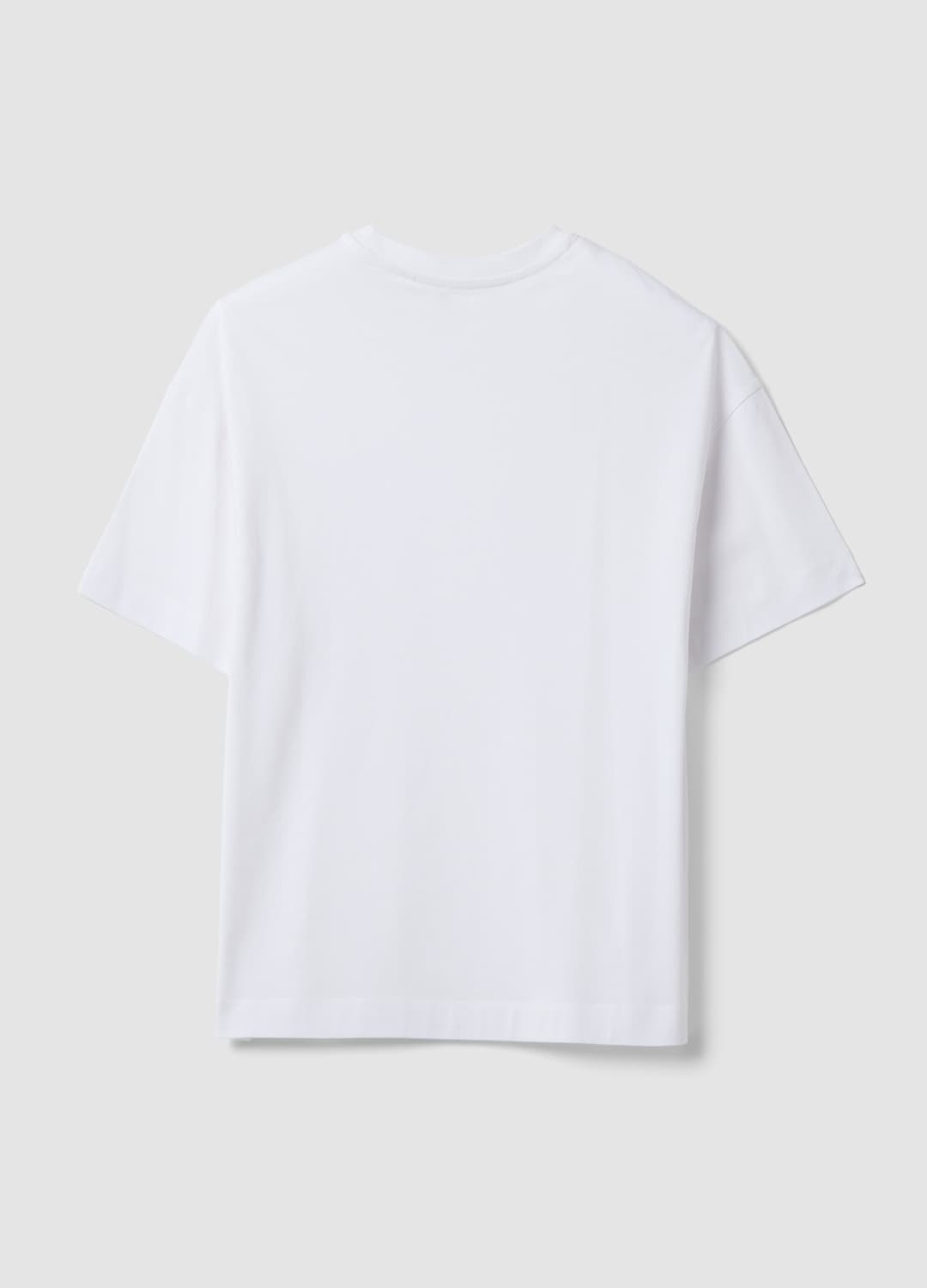 T-shirt Over Fit Bianca In Puro Cotone A Maniche Corte | OVS T-shirt Over Fit Bianca In Puro Cotone A Maniche Corte - 5 | OVS