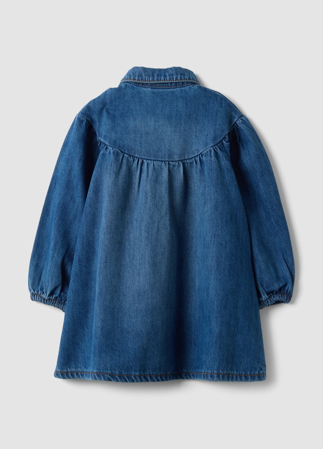 Abito Denim Blu In Misto Cotone E Viscosa A Girocollo Per Bimba | OVS Abito Denim Blu In Misto Cotone E Viscosa A Girocollo Per Bimba - 1 | OVS
