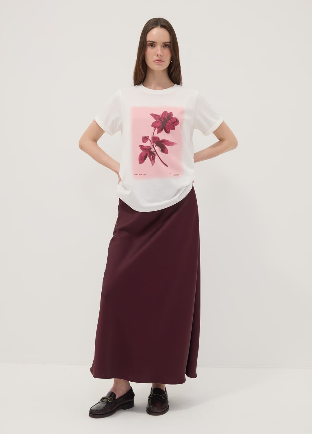 T-shirt Bianca In Puro Cotone Con Girocollo E Stampa Floreale Regular Fit | OVS T-shirt Bianca In Puro Cotone Con Girocollo E Stampa Floreale Regular Fit - 2 | OVS