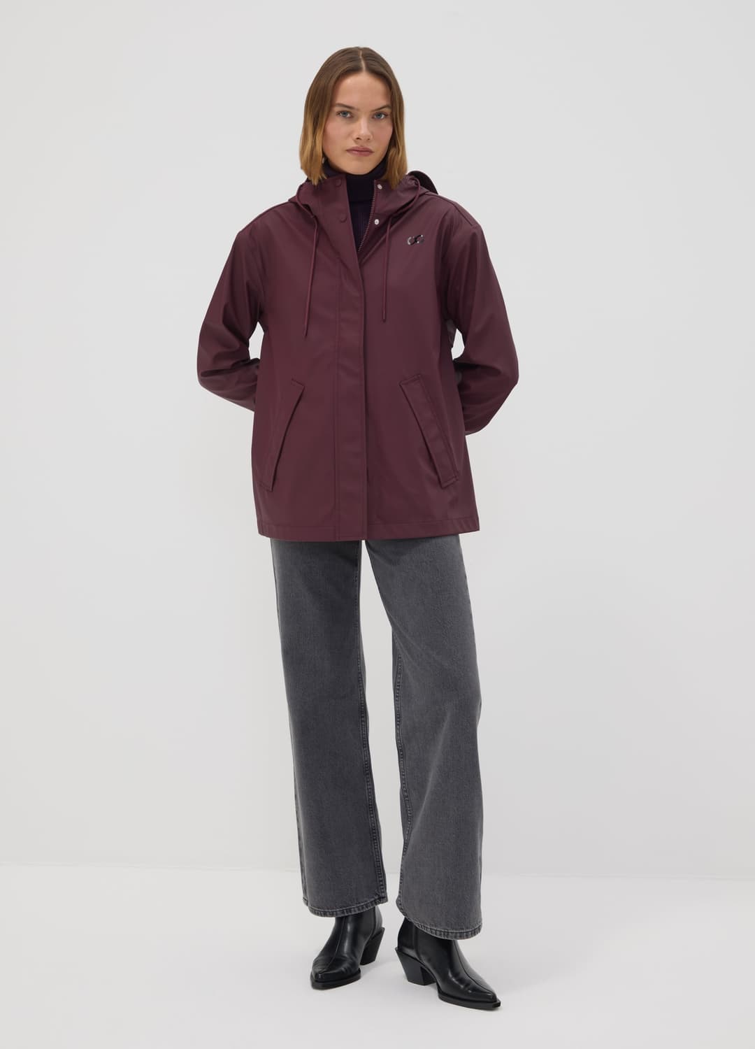 Rote Regenjacke Mit Reissverschluss Und Kapuze | OVS Rote Regenjacke Mit Reissverschluss Und Kapuze - 1 | OVS