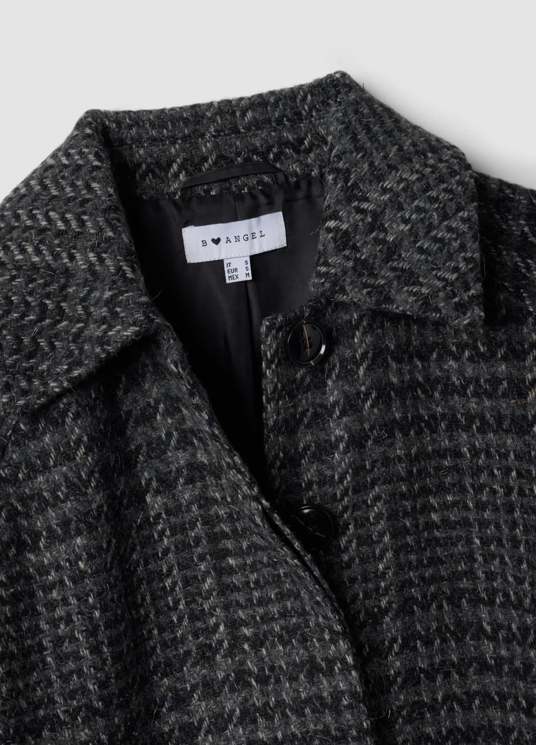 Cappotto Grigio In Misto Lana A Fantasia Pied De Poule | OVS Cappotto Grigio In Misto Lana A Fantasia Pied De Poule - 1 | OVS