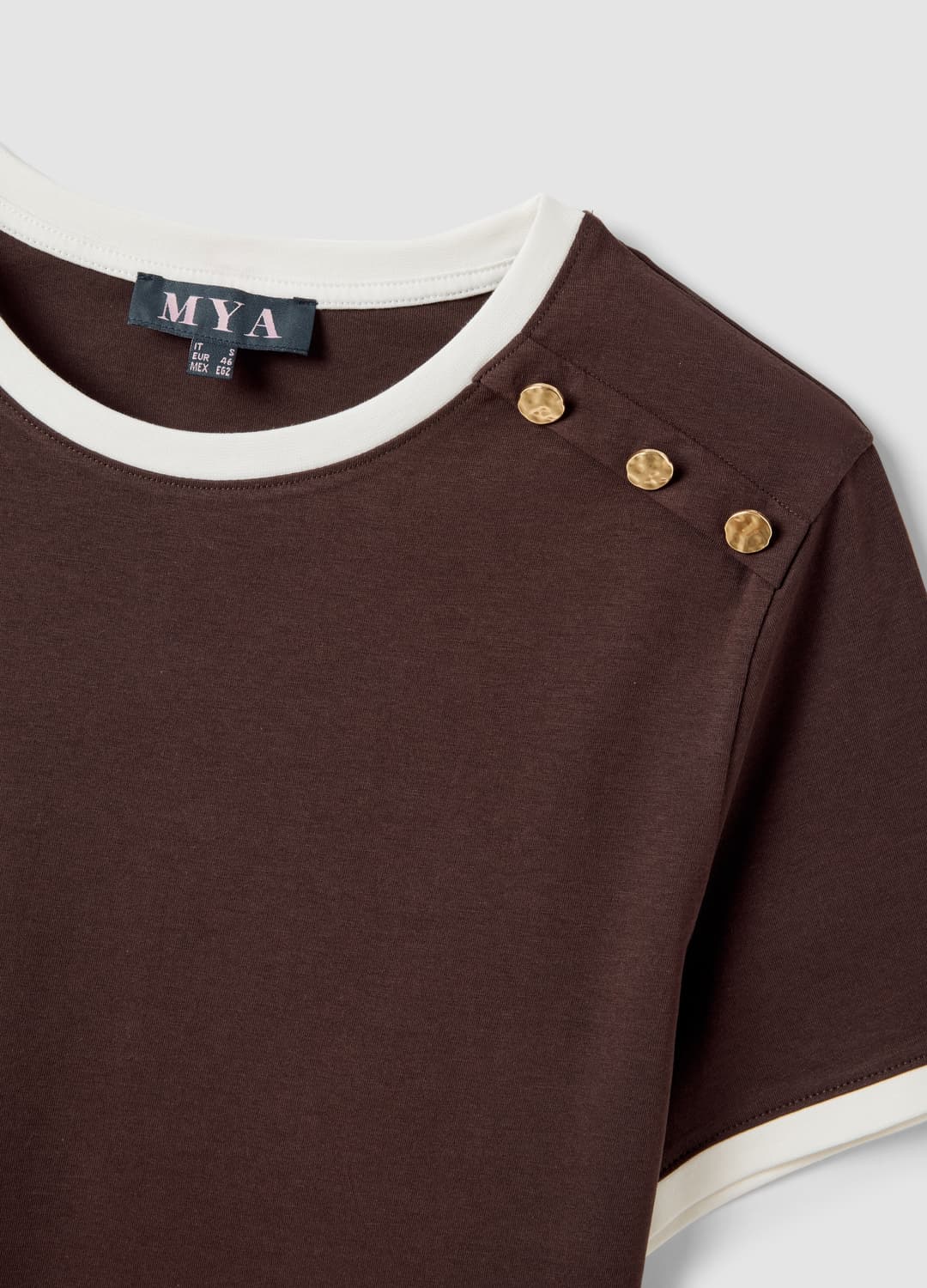 Rotes T-shirt Aus Reiner Baumwolle Mit Knöpfen | OVS Rotes T-shirt Aus Reiner Baumwolle Mit Knöpfen - 6 | OVS