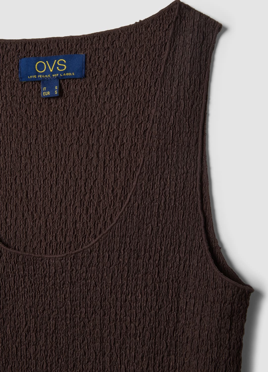 Braunes Stretch-top Mit Crinkle-struktur | OVS Braunes Stretch-top Mit Crinkle-struktur - 5 | OVS