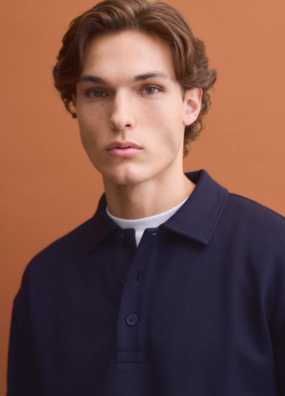 Felpa Blu In Tessuto Elasticizzato Con Collo Polo Relaxed Fit | OVS Felpa Blu In Tessuto Elasticizzato Con Collo Polo Relaxed Fit - 2 | OVS