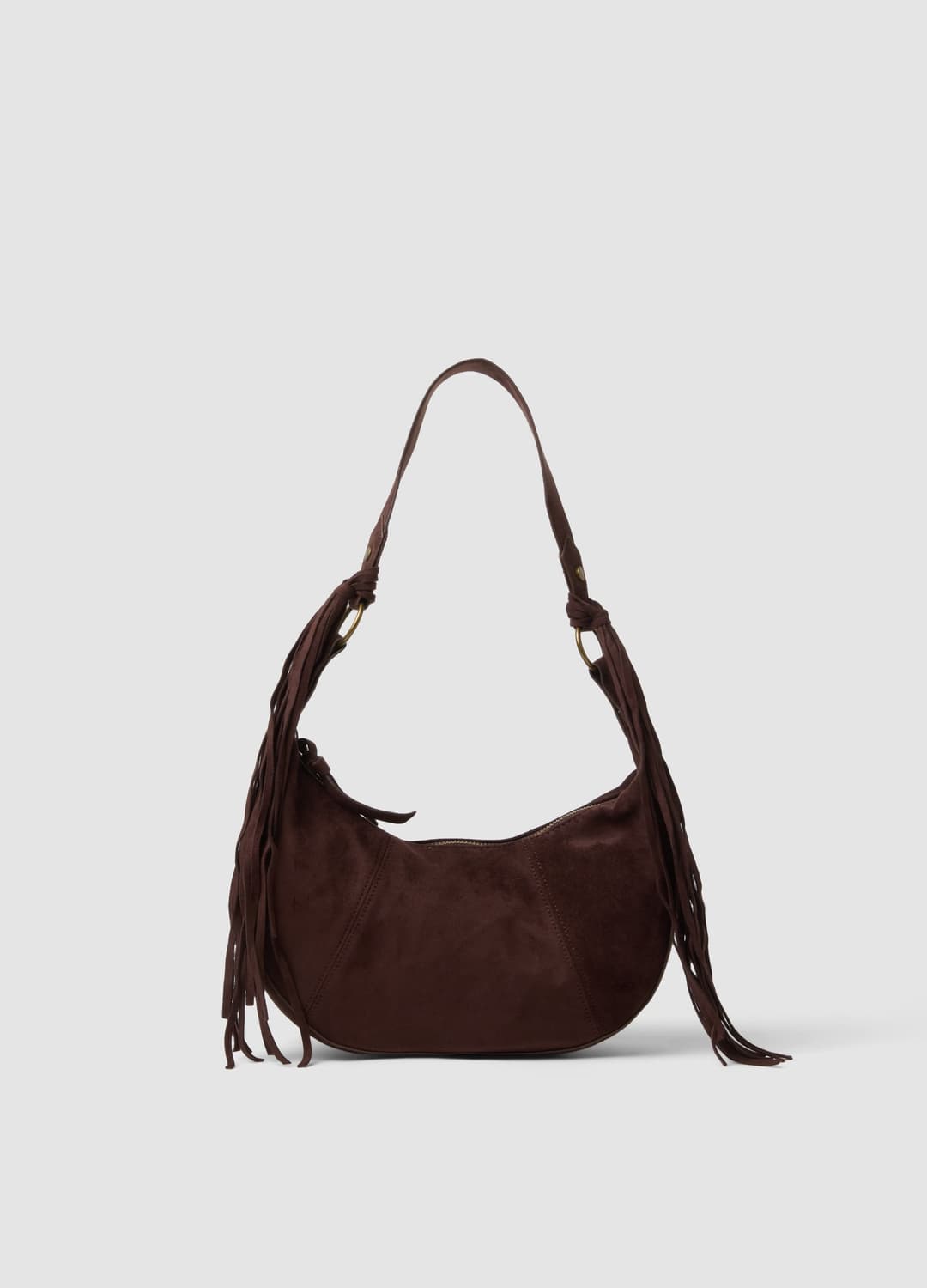 Borsa Marrone A Spalla Con Frange | OVS Borsa Marrone A Spalla Con Frange - 0 | OVS