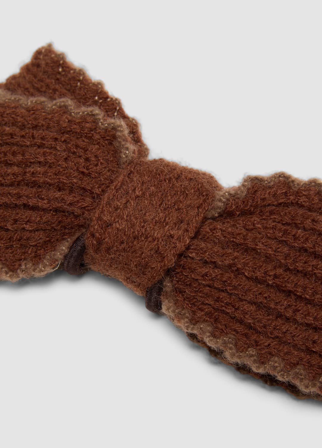 Braunes Haargummi Mit Geripptem Schleifen-detail | OVS Braunes Haargummi Mit Geripptem Schleifen-detail - 2 | OVS