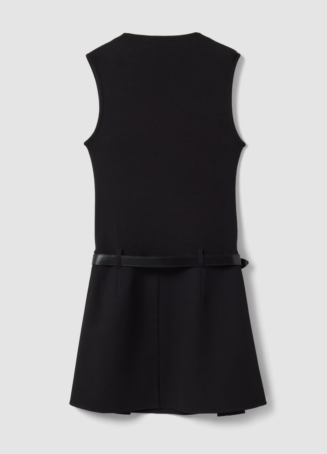 Schwarzes Stretchkleid Aus Viskose Mit Strukturiertem Stehkragen | OVS Schwarzes Stretchkleid Aus Viskose Mit Strukturiertem Stehkragen - 6 | OVS