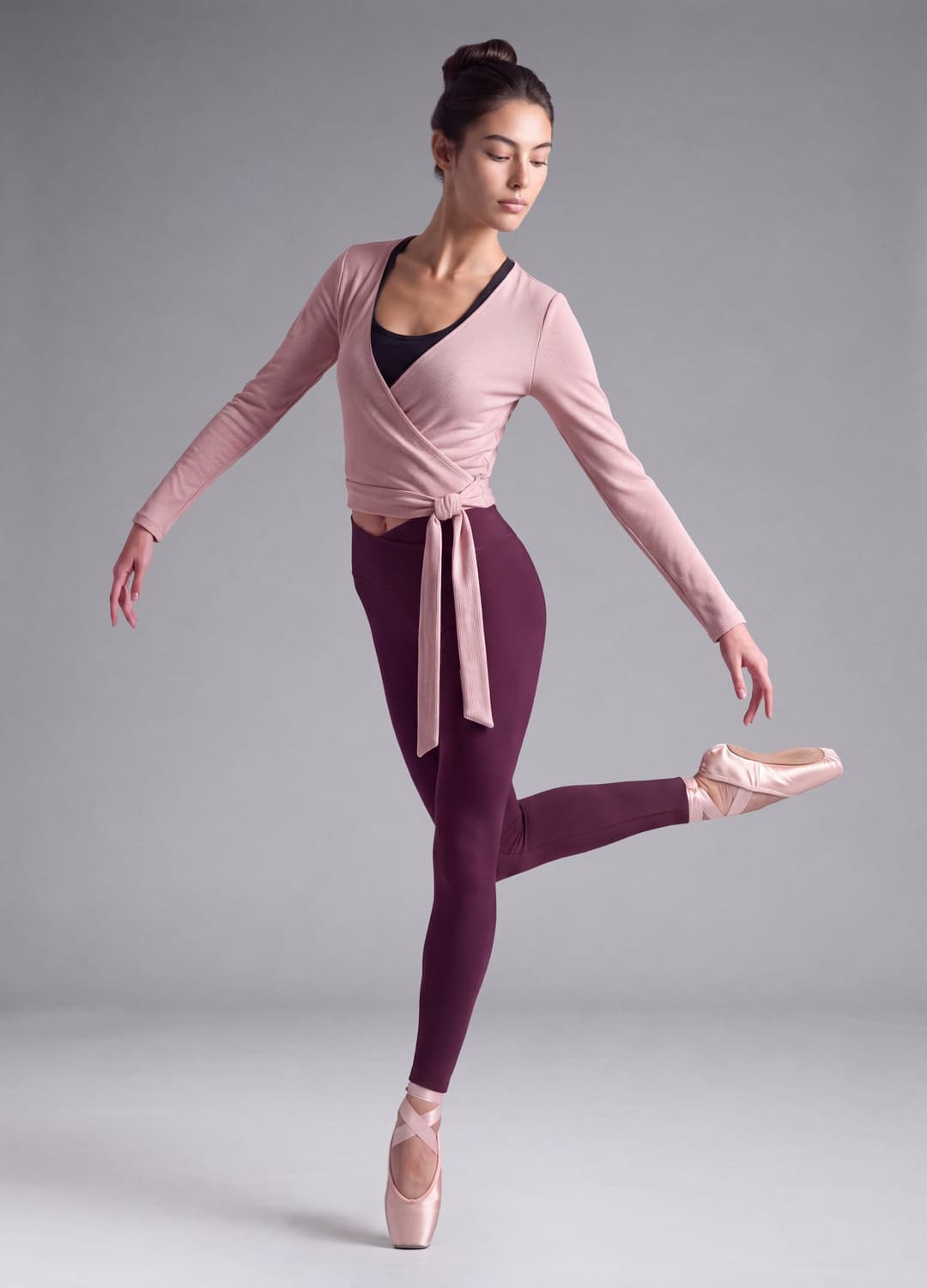 Rosa Wickeltop Aus Geripptem Stretch-baumwollstoff Altavia Studio | OVS Rosa Wickeltop Aus Geripptem Stretch-baumwollstoff Altavia Studio - 0 | OVS