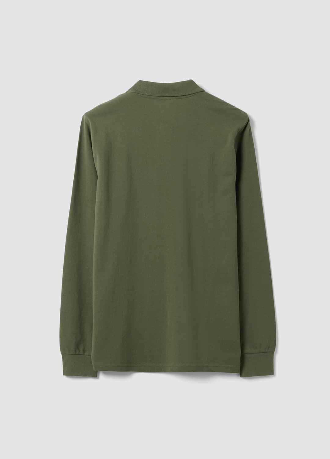 Polo Verde In Piquet Di Puro Cotone Organico A Maniche Lunghe Regular Fit | OVS Polo Verde In Piquet Di Puro Cotone Organico A Maniche Lunghe Regular Fit - 1 | OVS