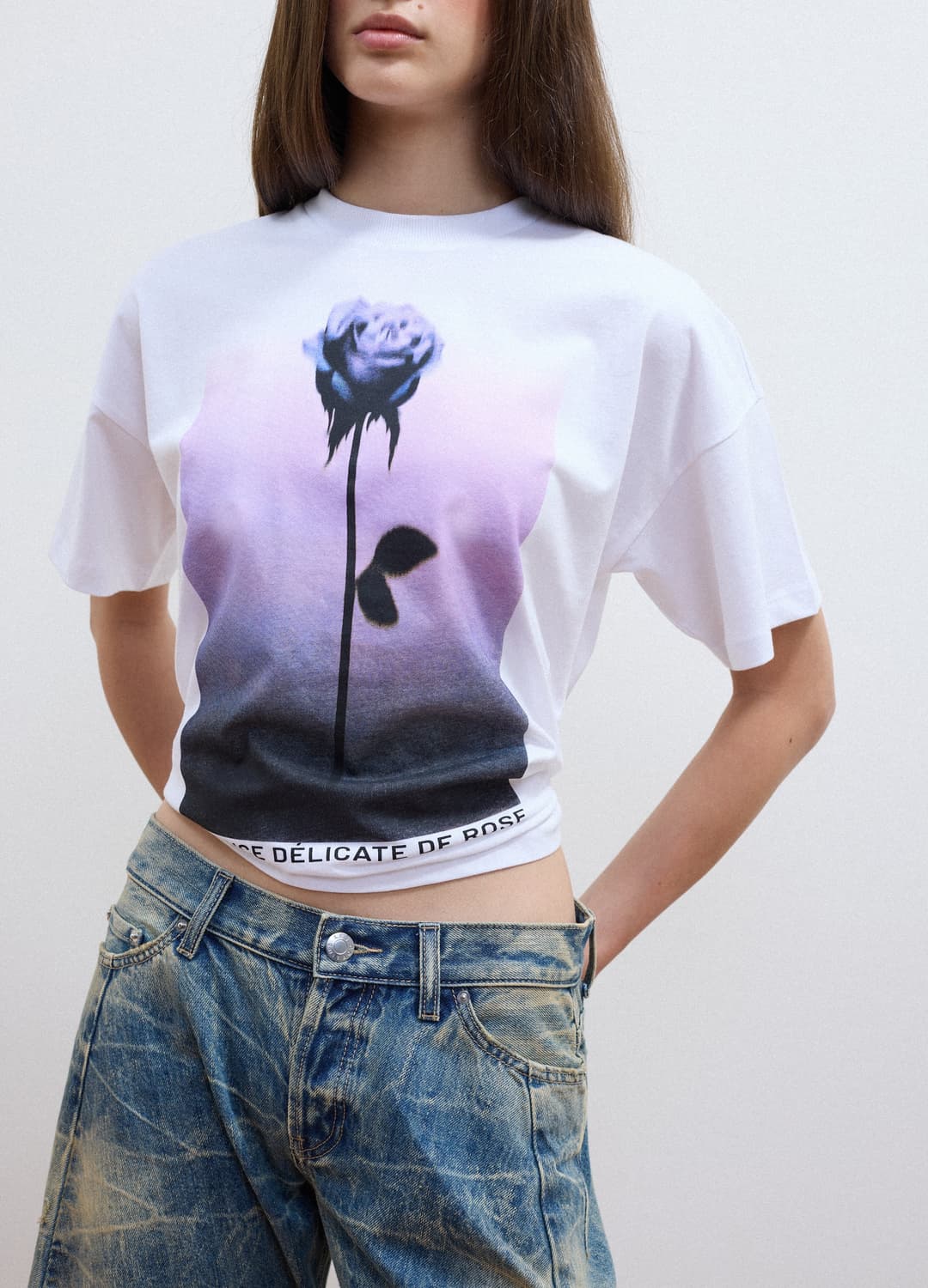T-shirt Bianca In Puro Cotone Con Stampa Floreale Regular Fit | OVS T-shirt Bianca In Puro Cotone Con Stampa Floreale Regular Fit - 2 | OVS