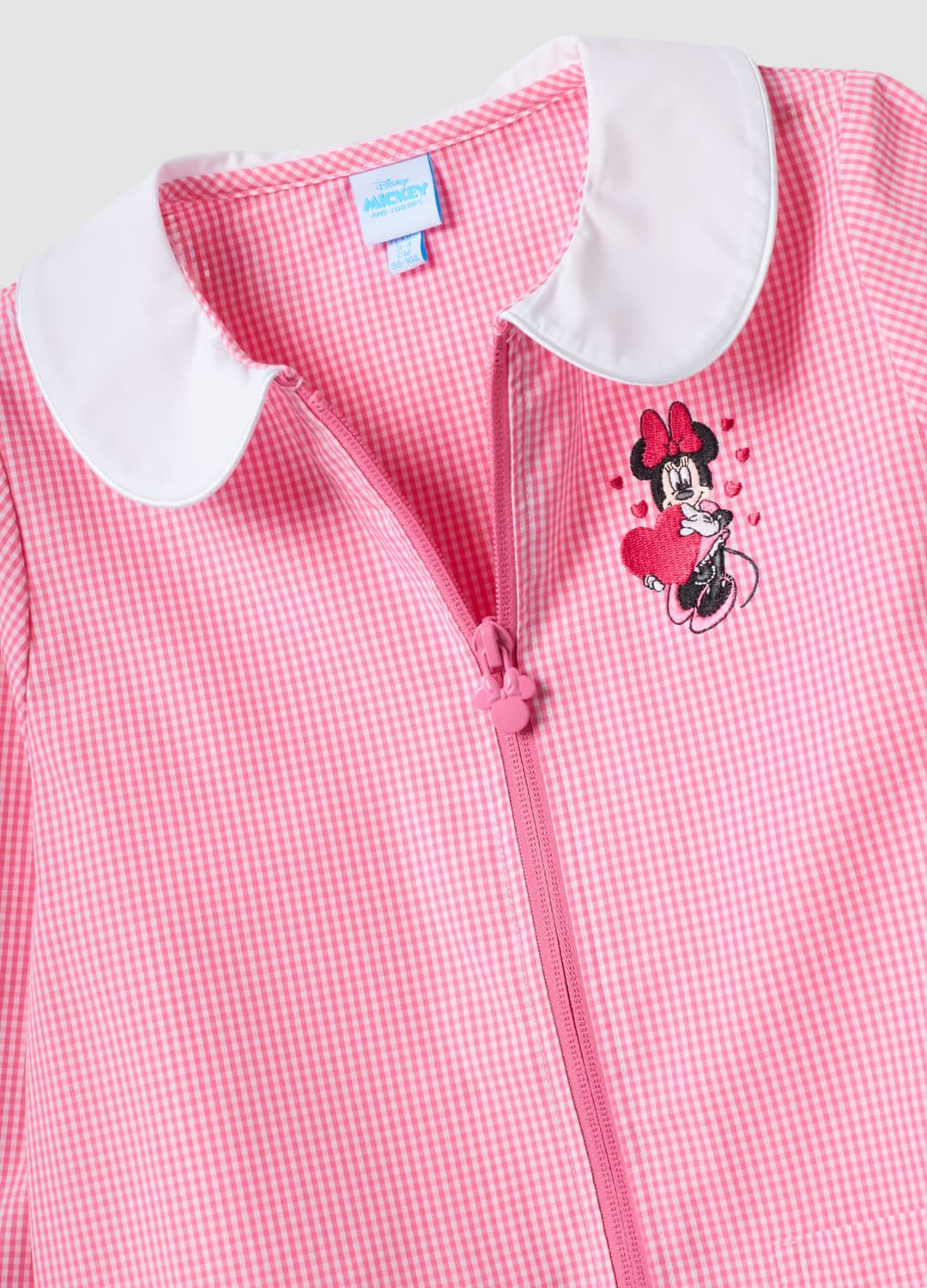 Rosa Kindergartenschürze Mit Weißem Kragen Und Minnie-stickerei | OVS Rosa Kindergartenschürze Mit Weißem Kragen Und Minnie-stickerei - 2 | OVS