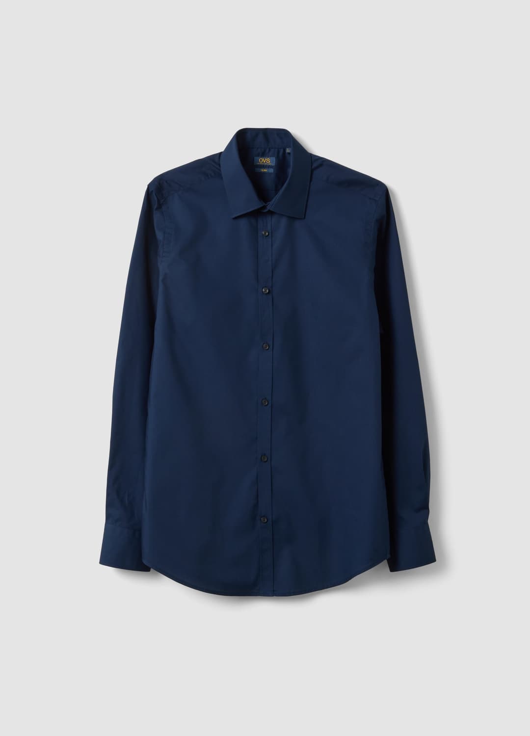 Camicia Blu Slim Fit Con Colletto Classico Easy Iron | OVS Camicia Blu Slim Fit Con Colletto Classico Easy Iron - 0 | OVS