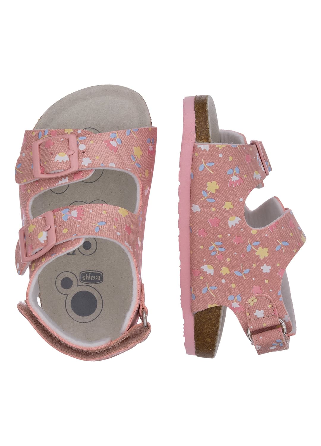 Sandali Rosa Da Bambina Con Chiusura A Strappo E Motivo Floreale | OVS Sandali Rosa Da Bambina Con Chiusura A Strappo E Motivo Floreale - 1 | OVS