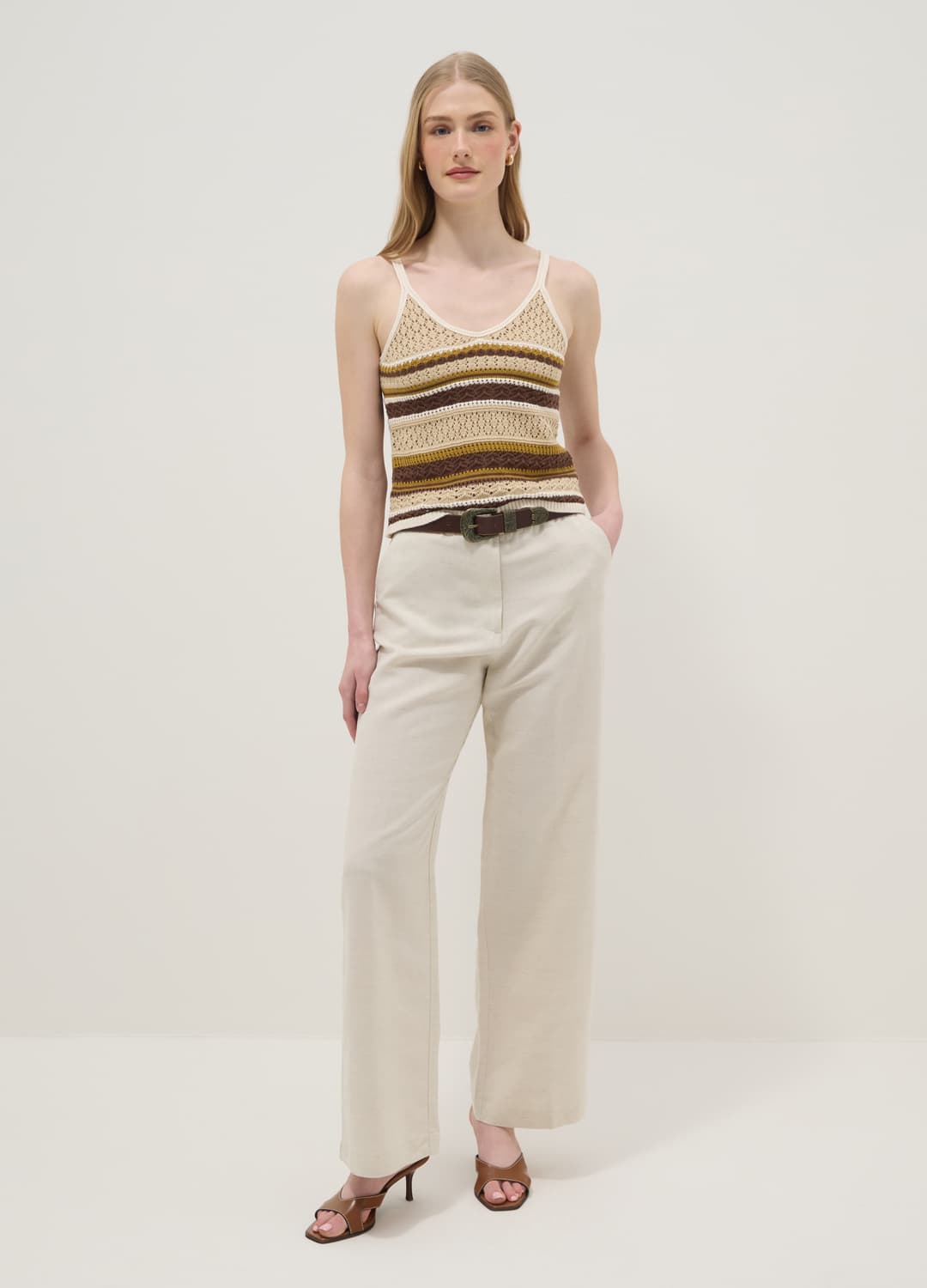 Multicolour-top Aus Reiner Baumwolle Im Regular Fit Mit Strickstruktur | OVS Multicolour-top Aus Reiner Baumwolle Im Regular Fit Mit Strickstruktur - 2 | OVS