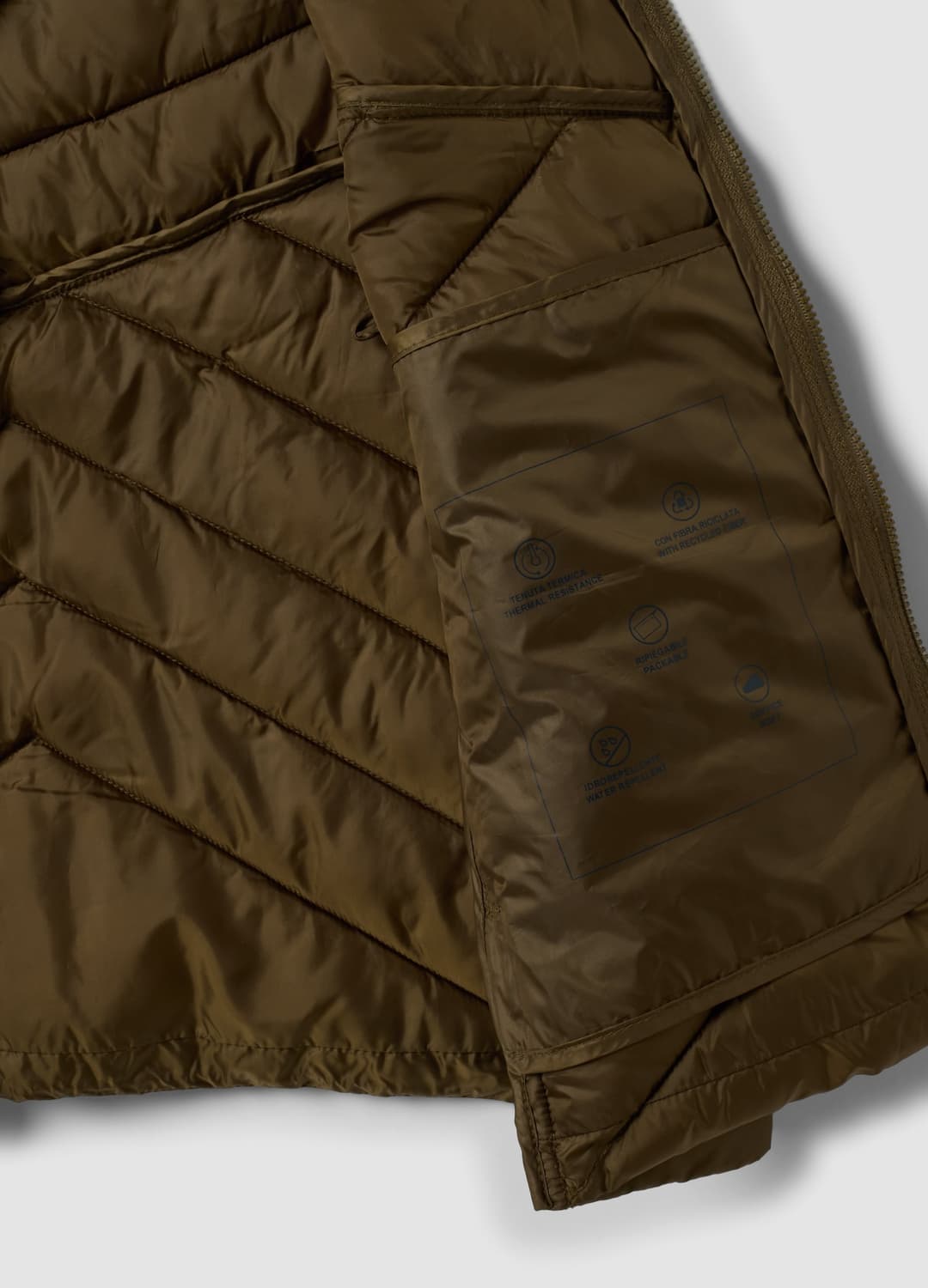 Gilet Ultralight Verde Trapuntato Con Zip E Collo Alto | OVS Gilet Ultralight Verde Trapuntato Con Zip E Collo Alto - 6 | OVS