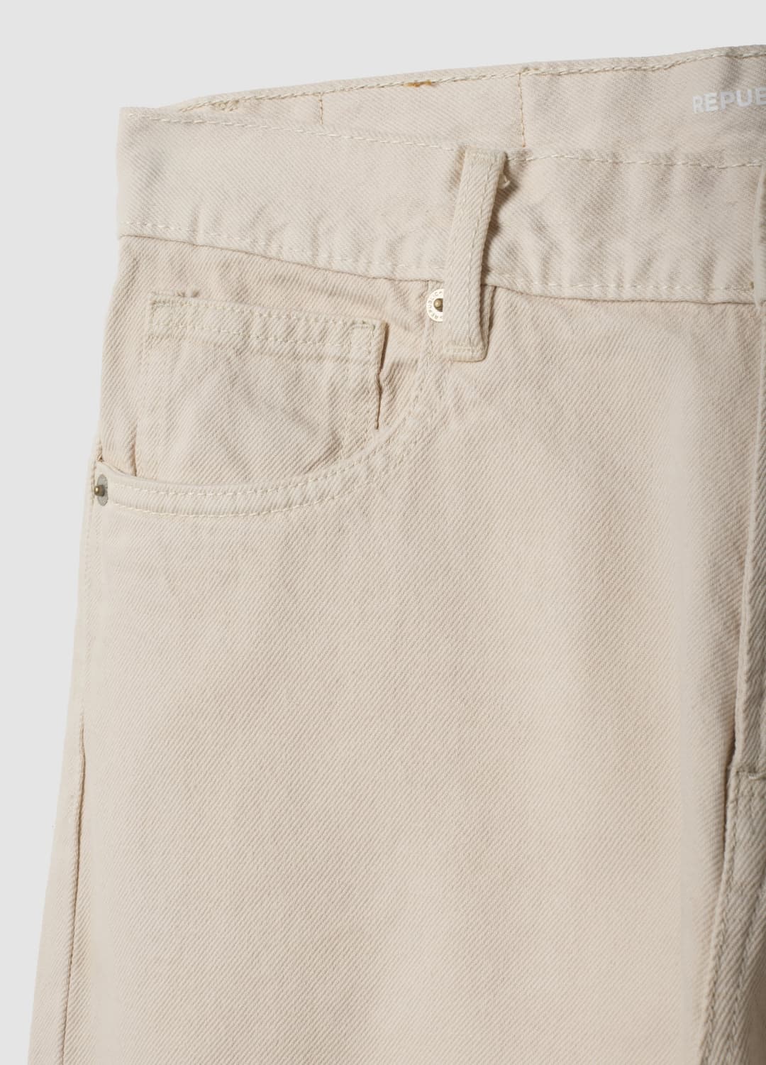 Jeans Beige In Twill Di Puro Cotone Straight Fit | OVS Jeans Beige In Twill Di Puro Cotone Straight Fit - 5 | OVS