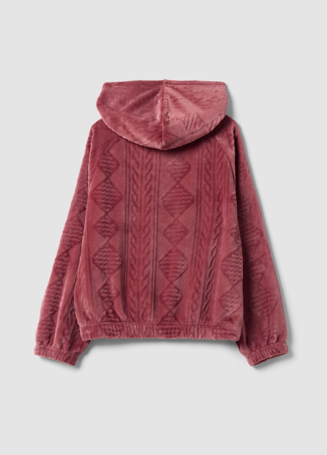 Felpa Rosa Homewear Con Zip E Cappuccio | OVS Felpa Rosa Homewear Con Zip E Cappuccio - 6 | OVS
