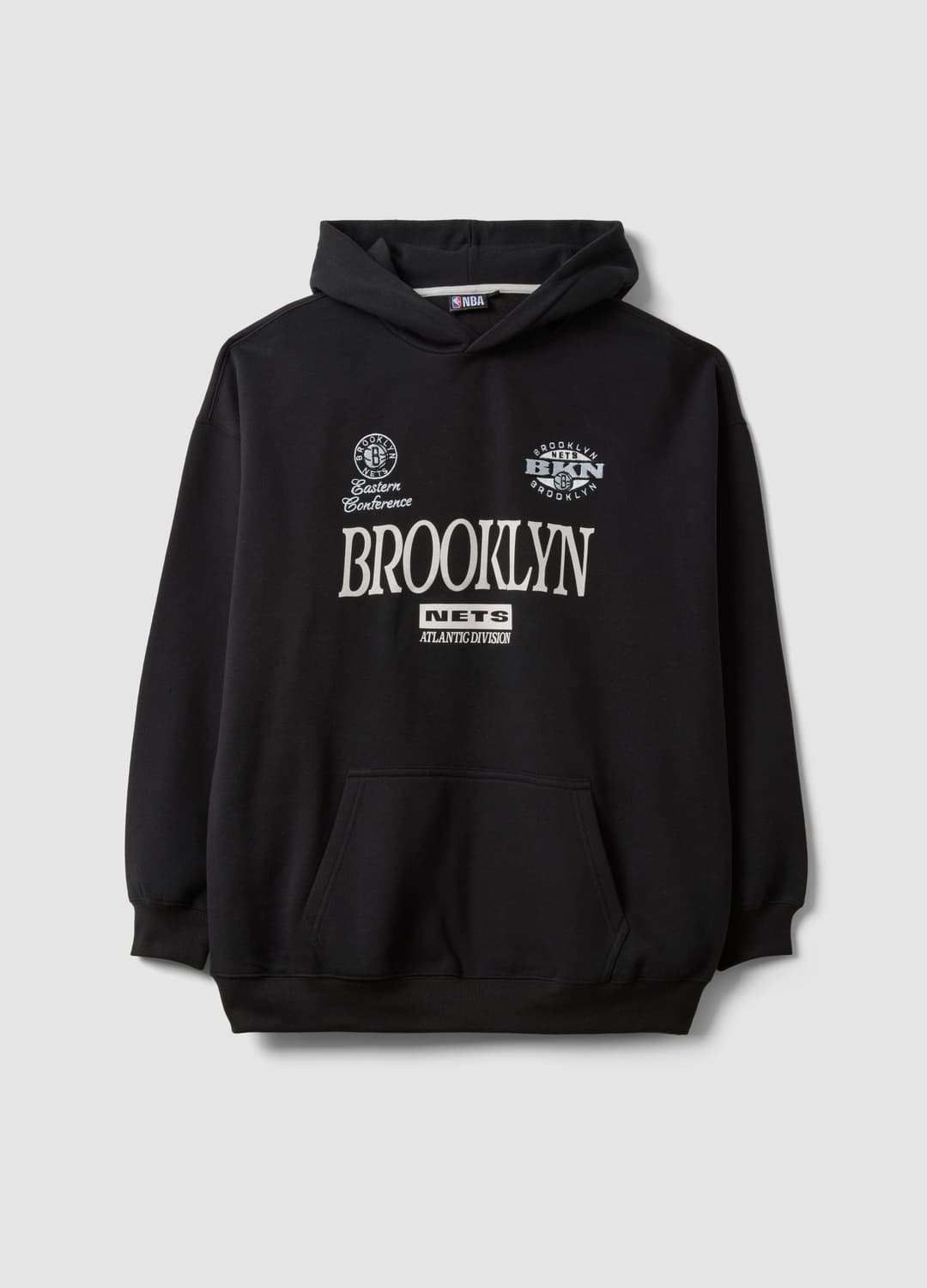 Felpa Nera Con Cappuccio In Misto Cotone Con Stampa Brooklyn Nets | OVS Felpa Nera Con Cappuccio In Misto Cotone Con Stampa Brooklyn Nets - 4 | OVS