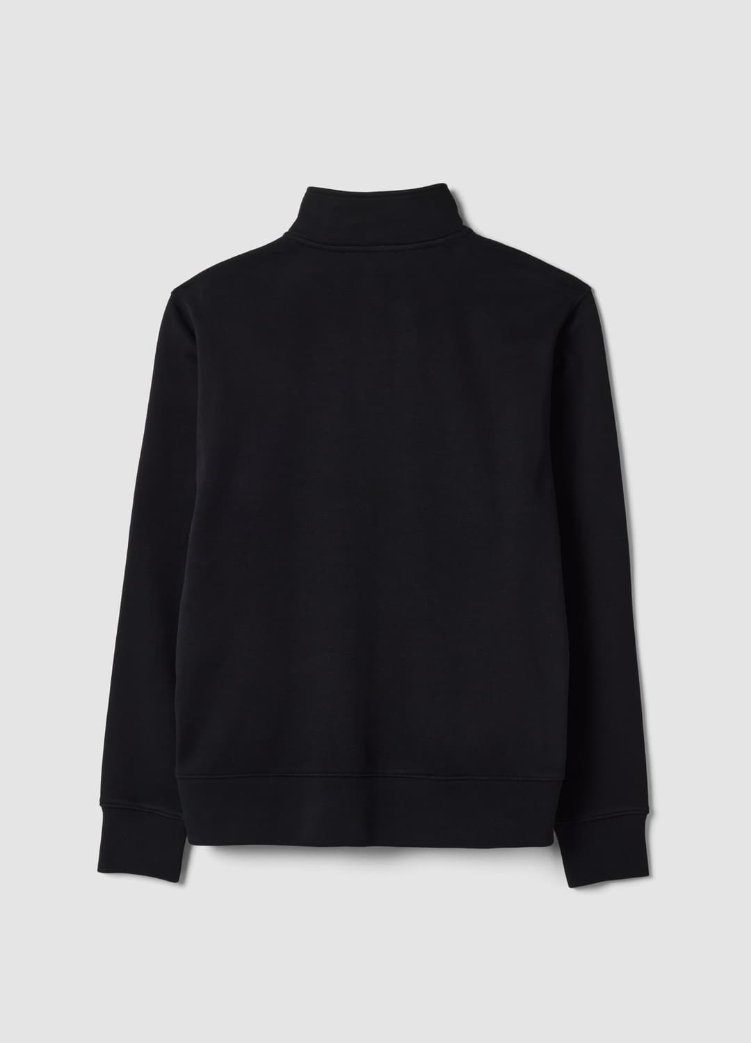 Half-zip Nera In Misto Cotone A Girocollo | OVS Half-zip Nera In Misto Cotone A Girocollo - 2 | OVS