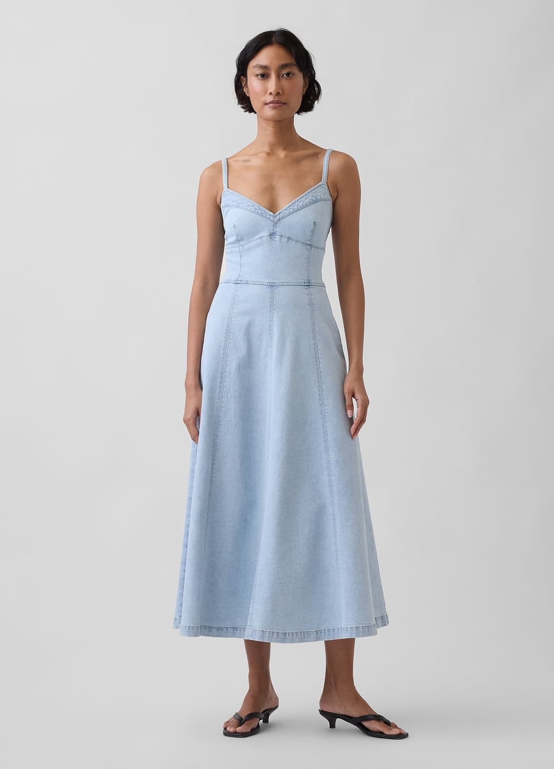 Abito Midi In Cotone Elasticizzato | OVS Abito Midi In Cotone Elasticizzato - 0 | OVS