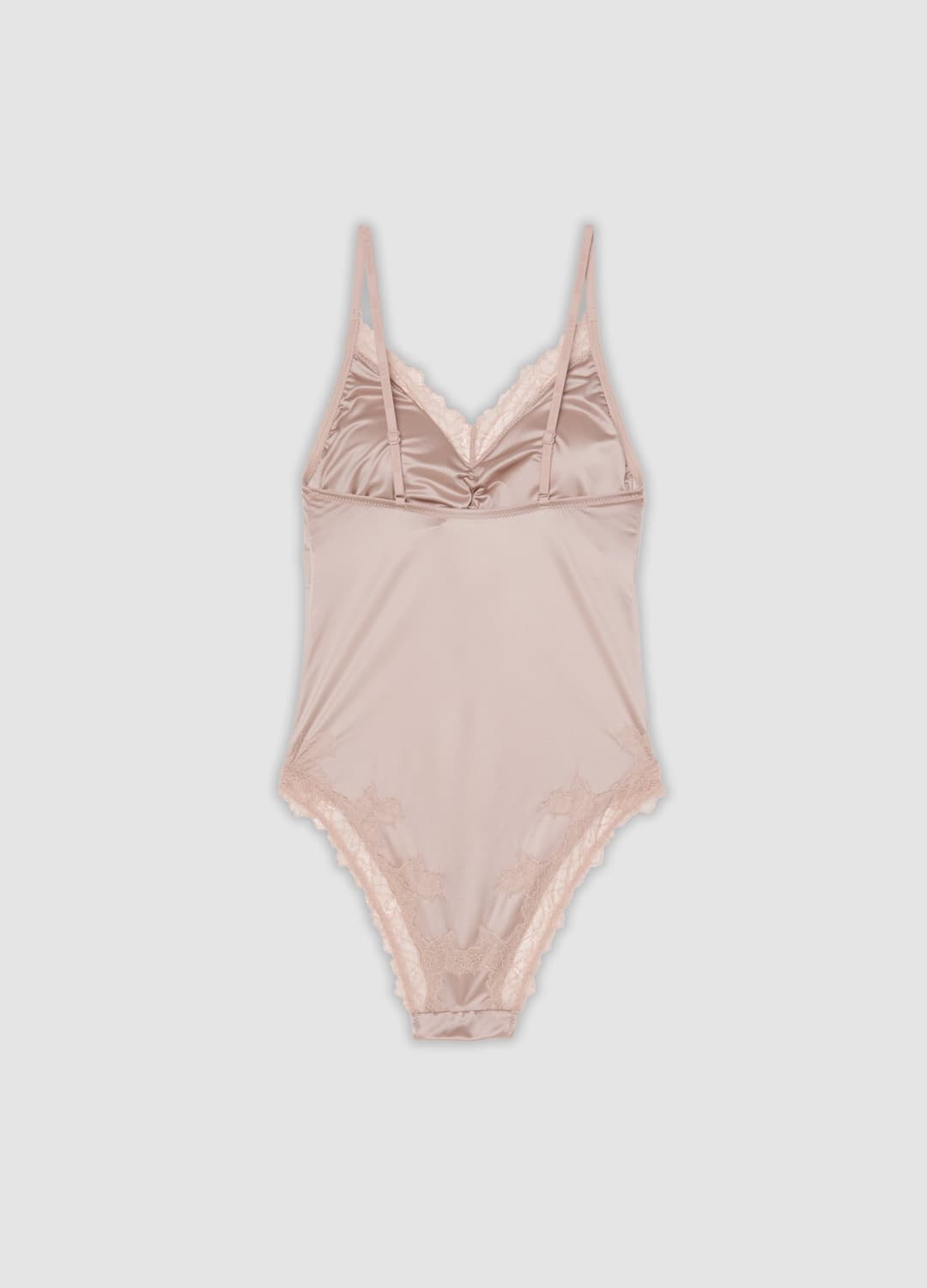 Body Rosa In Microfibra Elasticizzata Con Bordi In Pizzo | OVS Body Rosa In Microfibra Elasticizzata Con Bordi In Pizzo - 2 | OVS