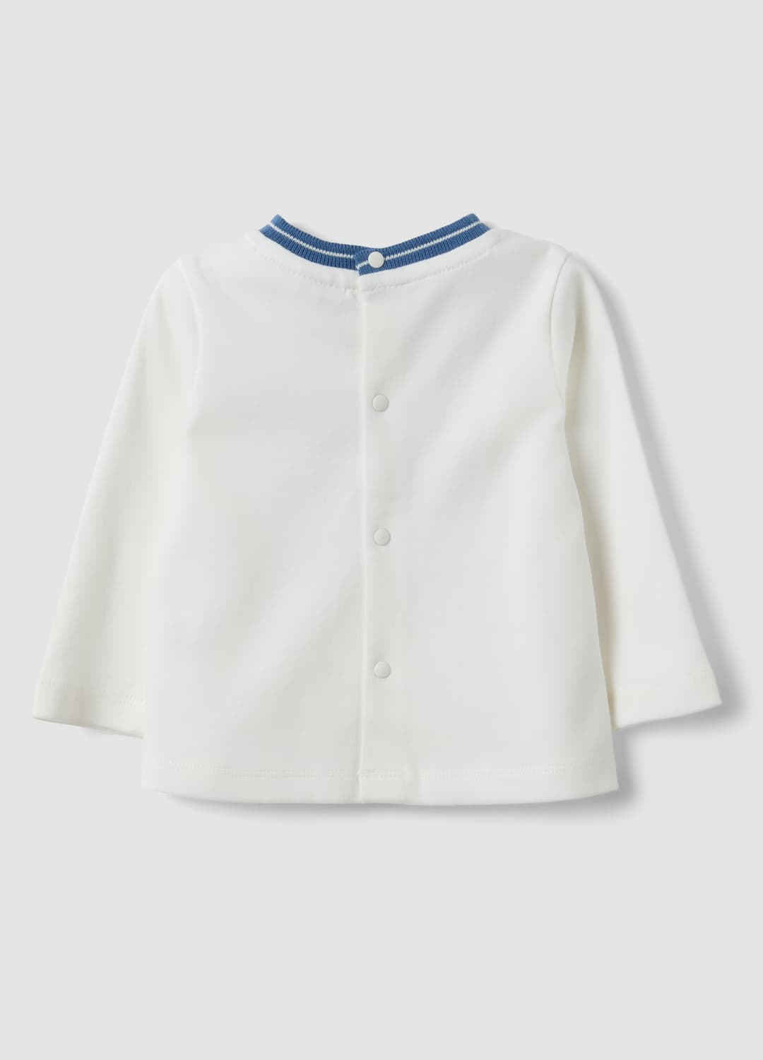 Maglia Bianca In Cotone Organico Con Stampa Frontale Regular Fit | OVS Maglia Bianca In Cotone Organico Con Stampa Frontale Regular Fit - 1 | OVS