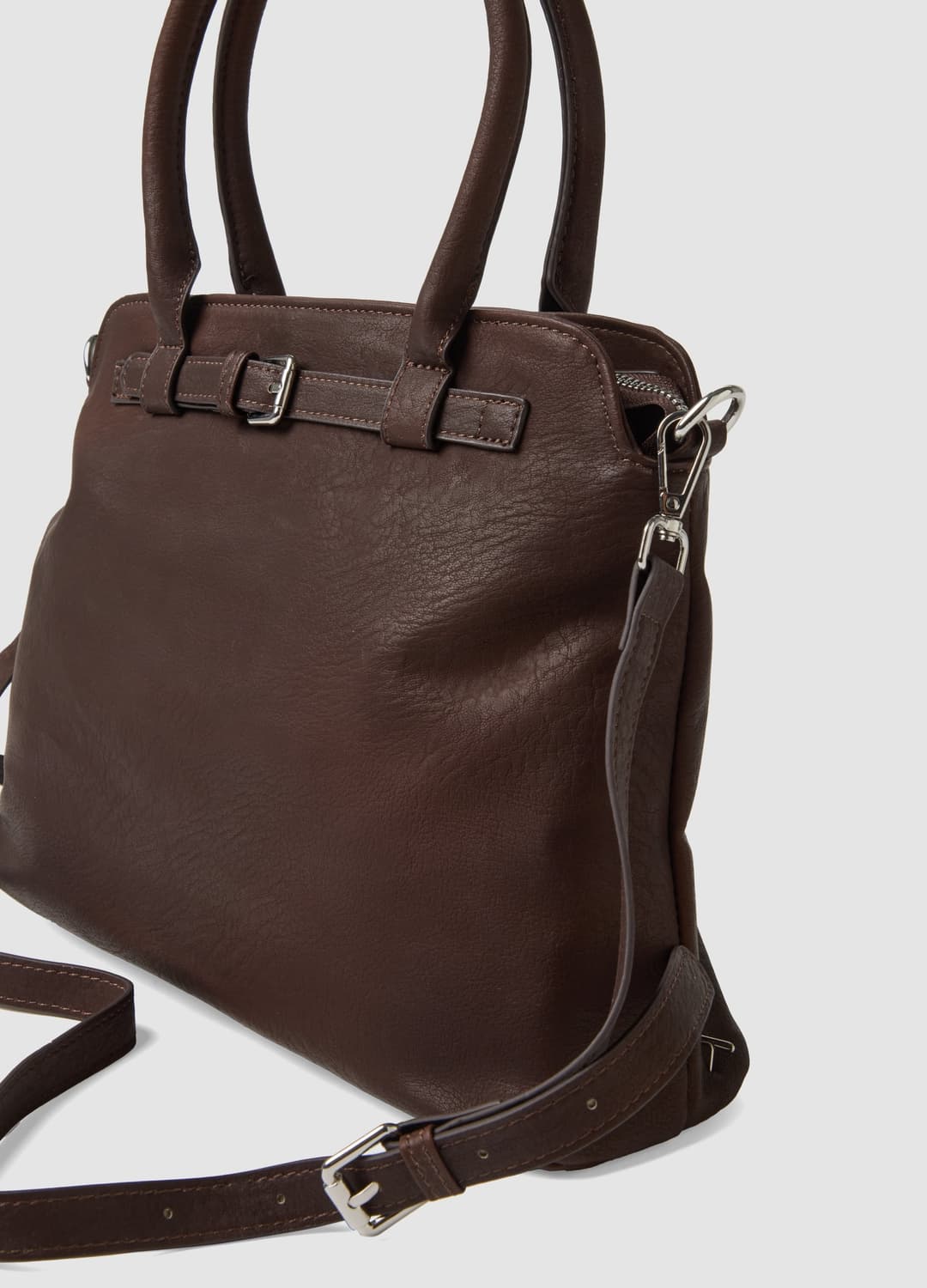 Borsa Marrone Con Doppi Manici E Tracolla | OVS Borsa Marrone Con Doppi Manici E Tracolla - 2 | OVS