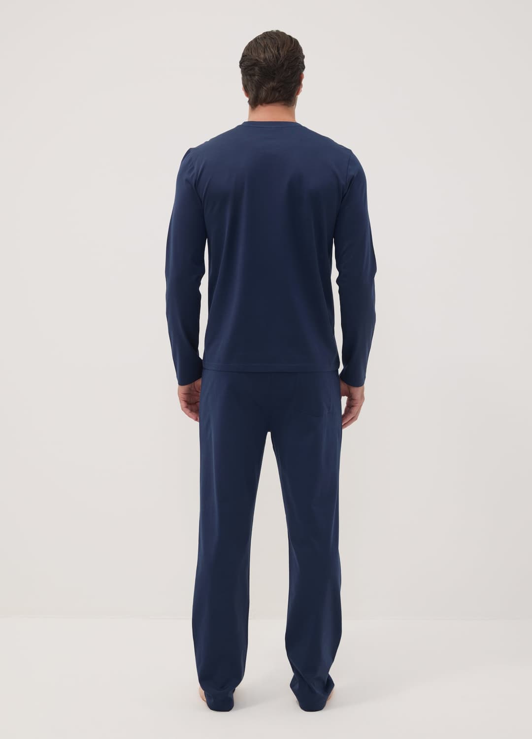 Pigiama Blu In Puro Cotone Organico Con Scollo Serafino Regular Fit | OVS Pigiama Blu In Puro Cotone Organico Con Scollo Serafino Regular Fit - 10 | OVS