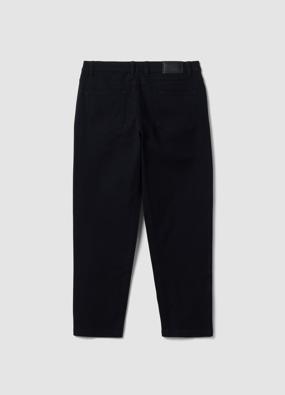 Pantaloni Straight Neri In Twill Di Cotone Elasticizzato | OVS Pantaloni Straight Neri In Twill Di Cotone Elasticizzato - 1 | OVS