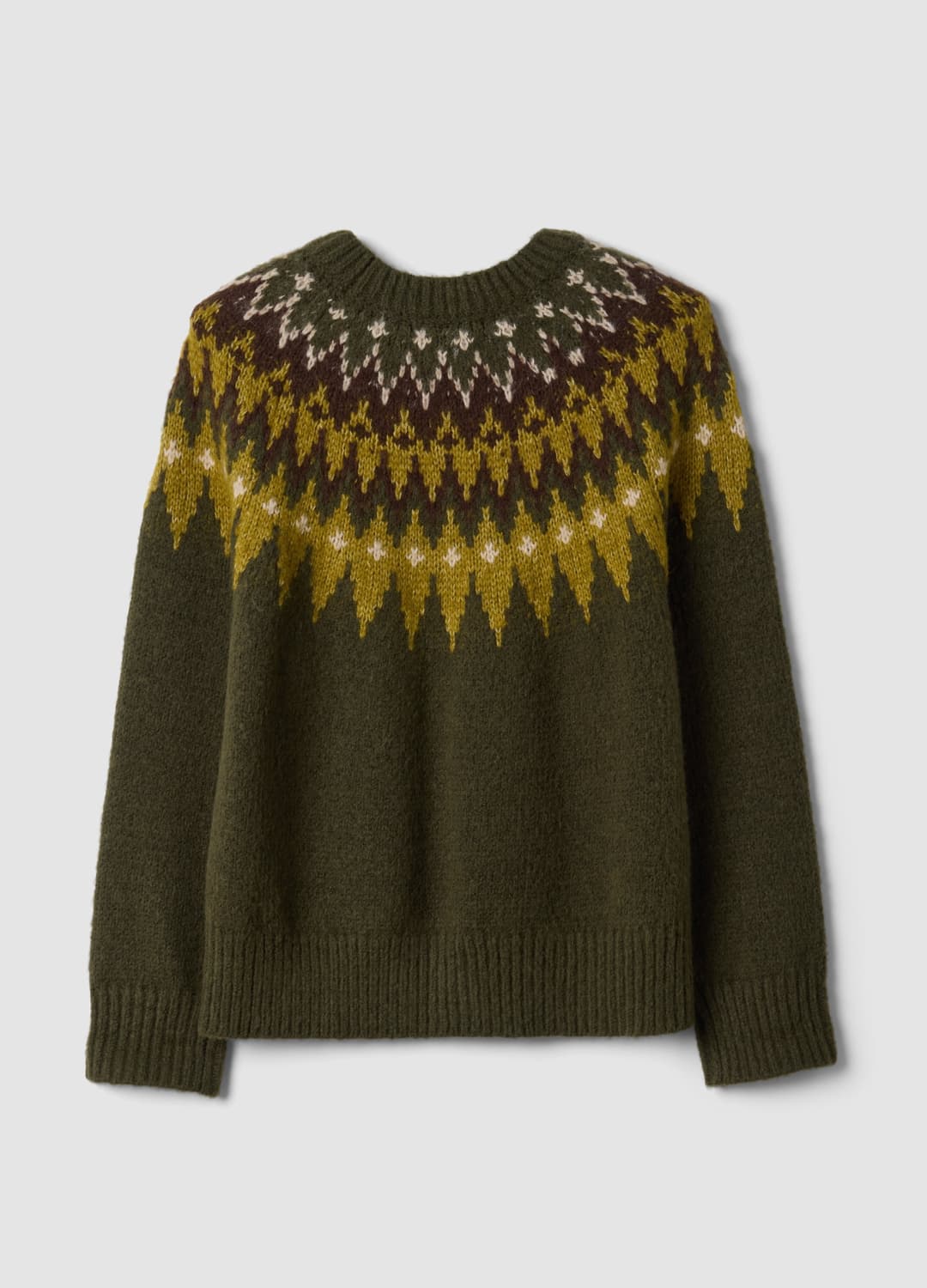 Grüner Jacquard-pullover Mit Rundhalsausschnitt | OVS Grüner Jacquard-pullover Mit Rundhalsausschnitt - 6 | OVS