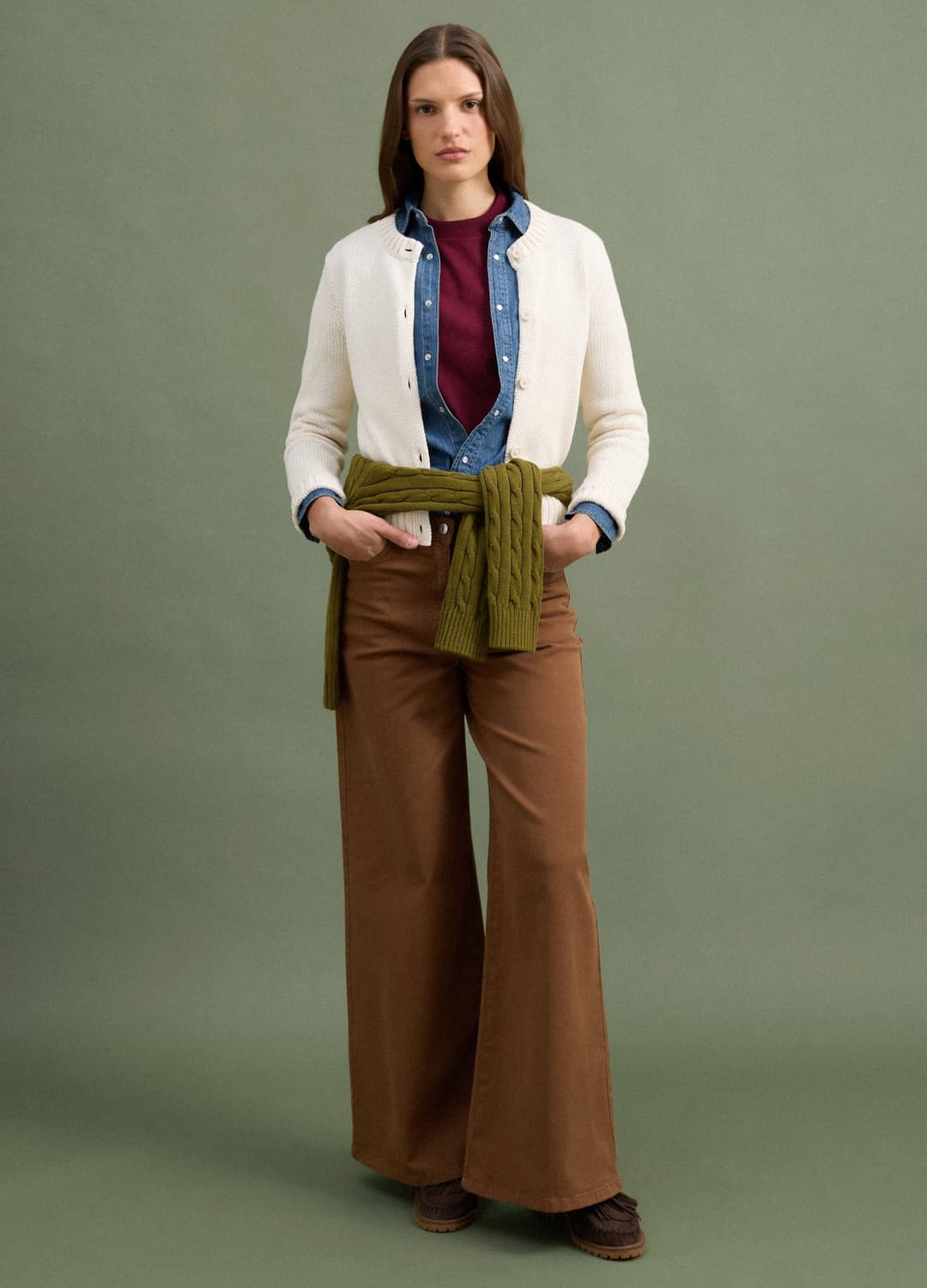 Cardigan Beige In Puro Cotone Con Bottoni Regular Fit | OVS Cardigan Beige In Puro Cotone Con Bottoni Regular Fit - 1 | OVS