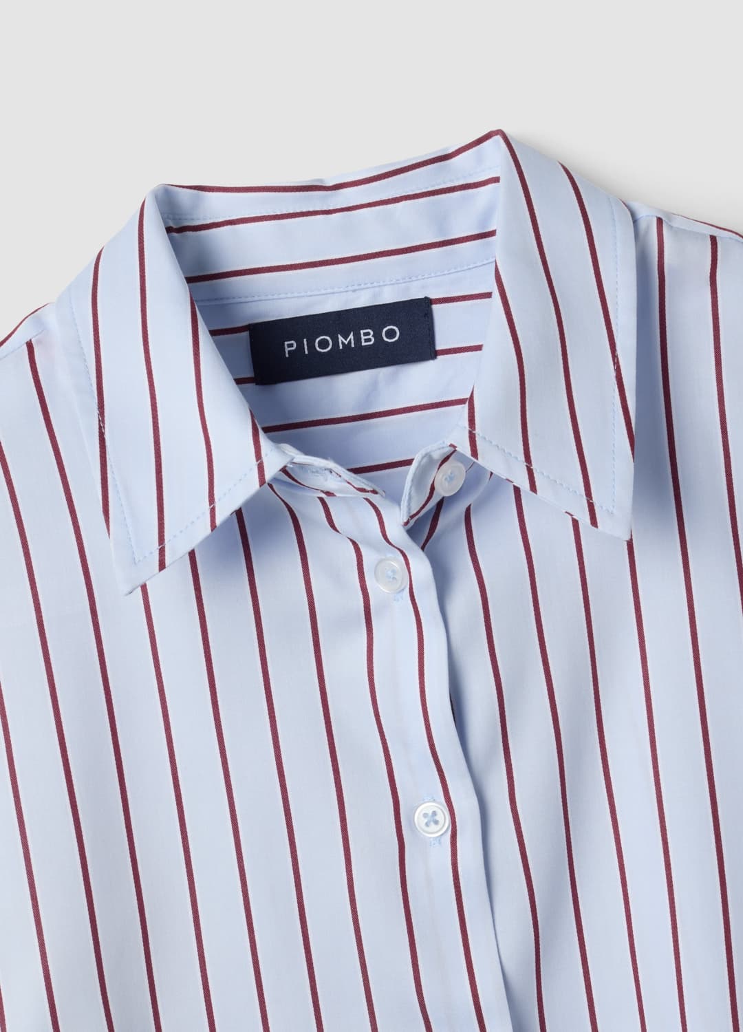Camicia Azzurra A Righe In Puro Cotone Regular Fit | OVS Camicia Azzurra A Righe In Puro Cotone Regular Fit - 1 | OVS