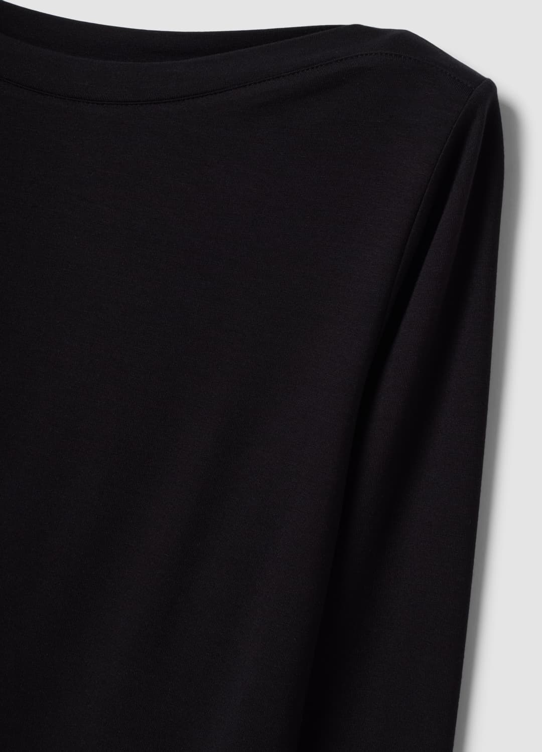 Schwarzes Slim-fit-t-shirt Aus Elastischer Viskose | OVS Schwarzes Slim-fit-t-shirt Aus Elastischer Viskose - 6 | OVS