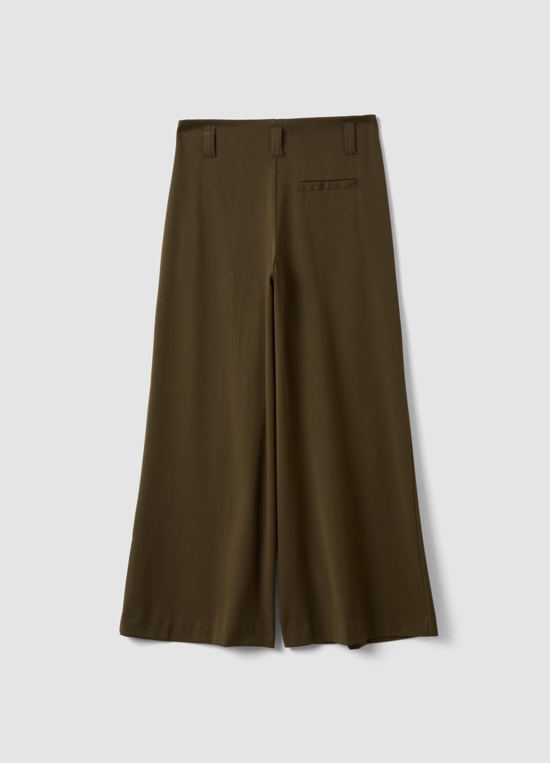 Grüne Wide-leg-chinohose Aus Elastischer Viskose | OVS Grüne Wide-leg-chinohose Aus Elastischer Viskose - 2 | OVS