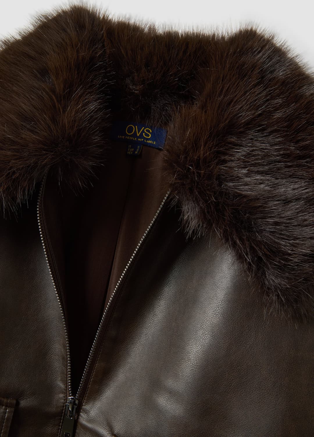 Brauner Parka Aus Viskosemix Mit Kontrastkragen | OVS Brauner Parka Aus Viskosemix Mit Kontrastkragen - 5 | OVS
