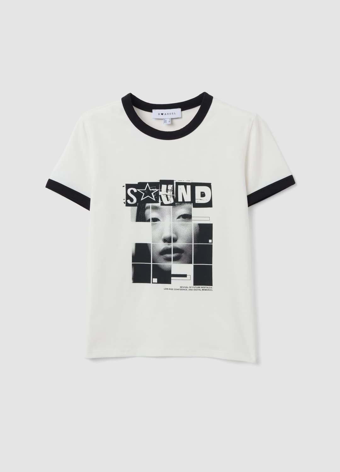 T-shirt Bianca In Cotone Con Stampa Grafica Frontale E Bordi A Contrasto | OVS T-shirt Bianca In Cotone Con Stampa Grafica Frontale E Bordi A Contrasto - 4 | OVS