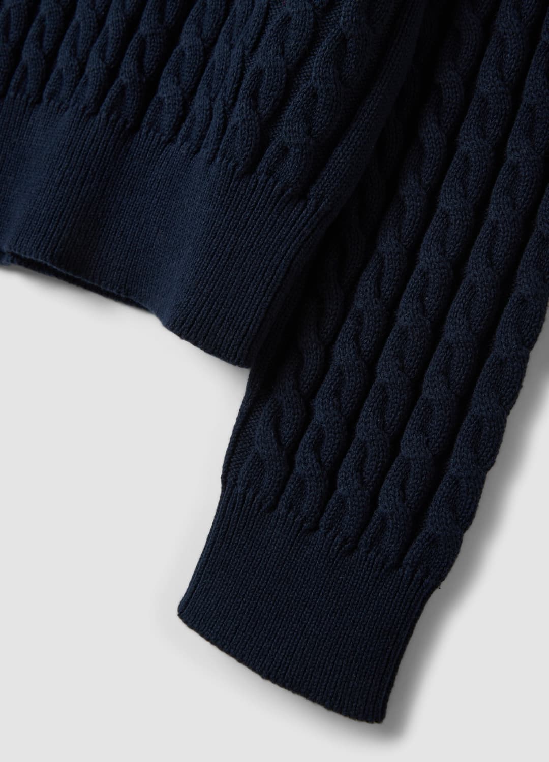 Maglia Blu Girocollo In Puro Cotone A Trecce Regular Fit | OVS Maglia Blu Girocollo In Puro Cotone A Trecce Regular Fit - 5 | OVS