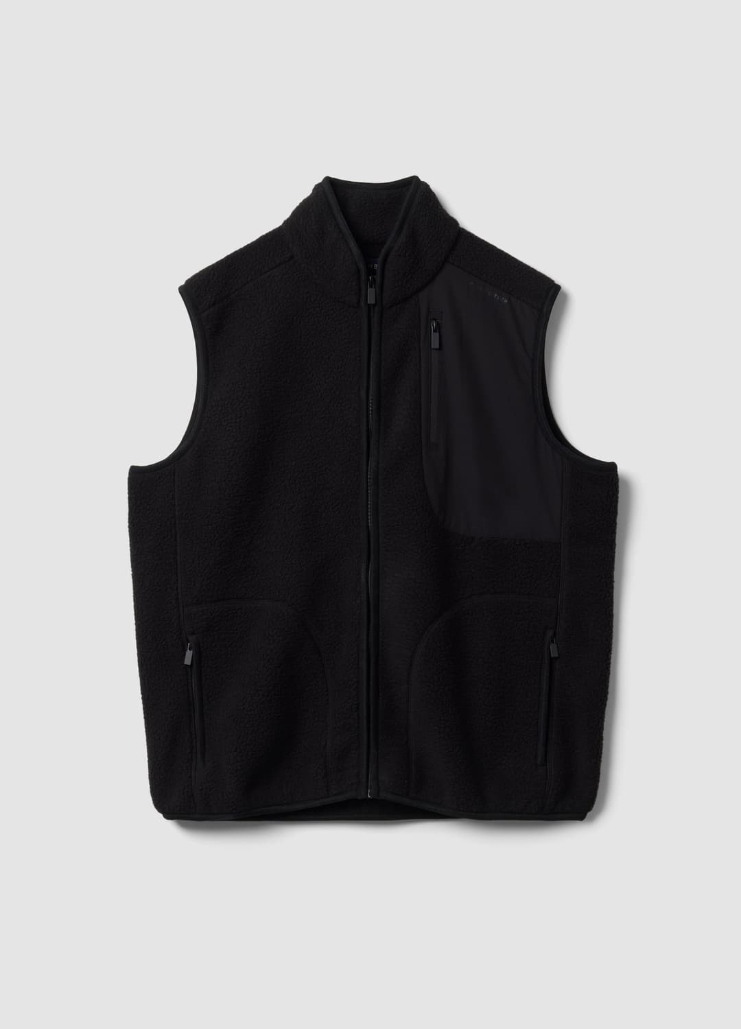 Felpa Full-zip Reversibile Nera Con Colletto Regular Fit | OVS Felpa Full-zip Reversibile Nera Con Colletto Regular Fit - 4 | OVS