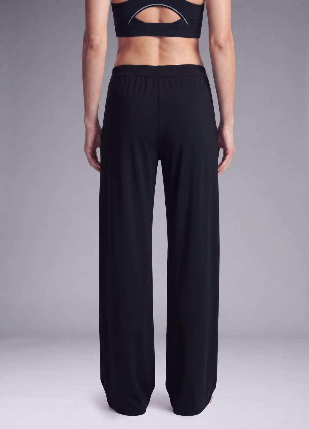 Schwarze Easy Dry Wide-leg-hose Aus Stretchmaterial Altavia Studio | OVS Schwarze Easy Dry Wide-leg-hose Aus Stretchmaterial Altavia Studio - 2 | OVS