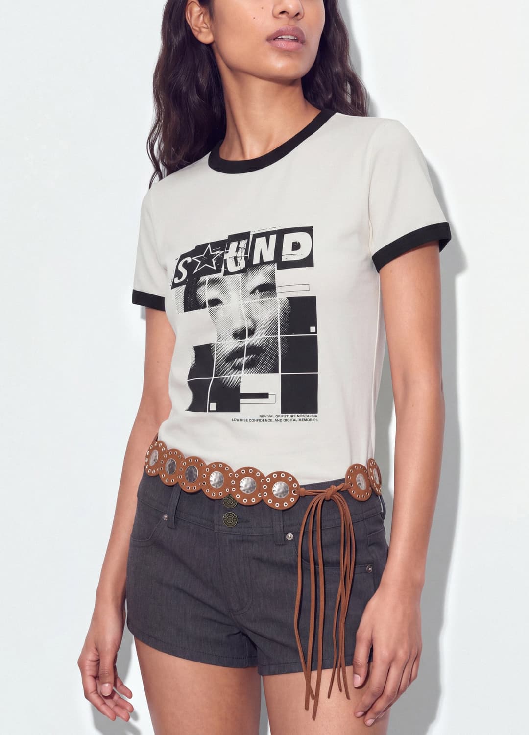 T-shirt Bianca In Cotone Con Stampa Grafica Frontale E Bordi A Contrasto | OVS T-shirt Bianca In Cotone Con Stampa Grafica Frontale E Bordi A Contrasto - 3 | OVS
