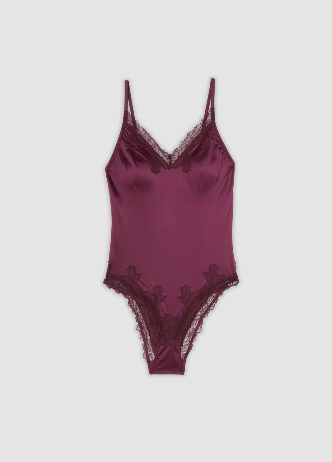 Body Viola In Microfibra Elasticizzata Con Bordi In Pizzo | OVS Body Viola In Microfibra Elasticizzata Con Bordi In Pizzo - 0 | OVS