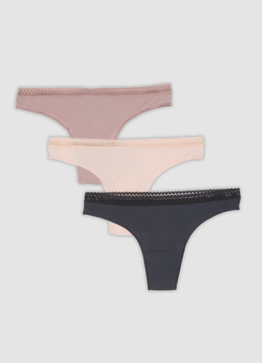 Tripack Di Slip Brasiliane Multicolor Con Rifinitura In Pizzo | OVS Tripack Di Slip Brasiliane Multicolor Con Rifinitura In Pizzo - 4 | OVS