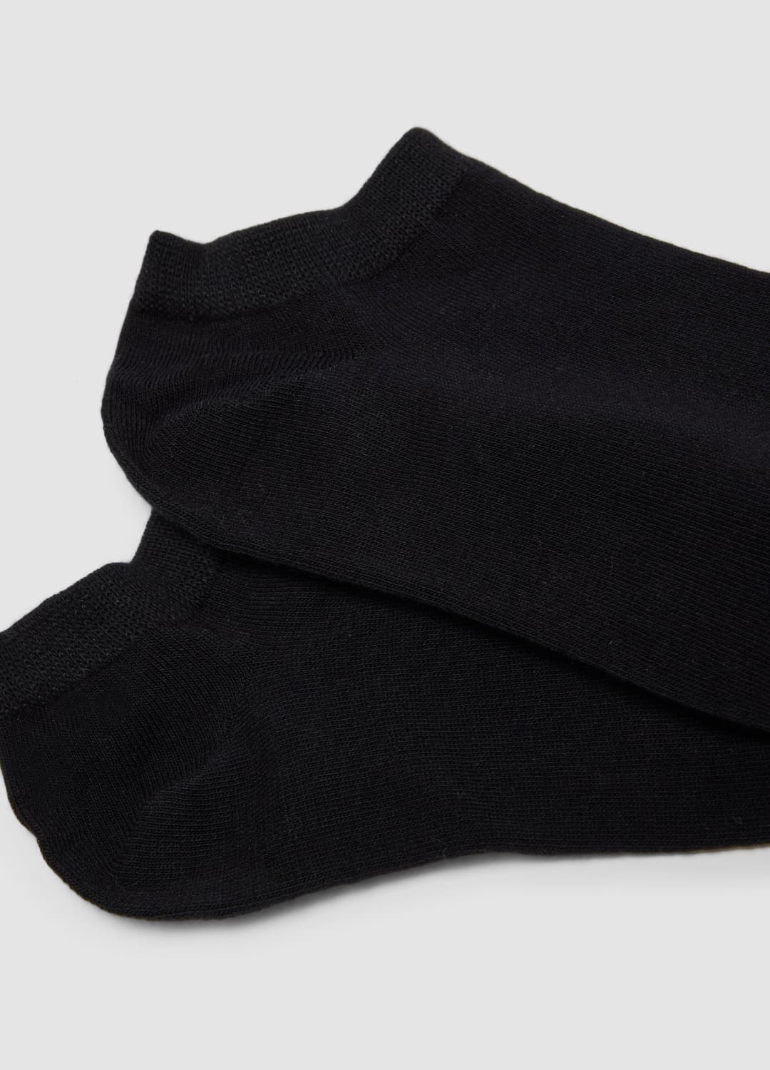 3er-pack Schwarze Knöchelsocken Aus Bio-baumwolljersey | OVS 3er-pack Schwarze Knöchelsocken Aus Bio-baumwolljersey - 2 | OVS