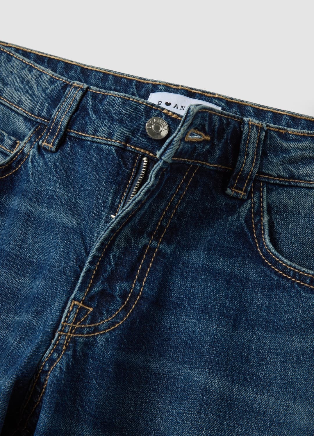 Blaue Denim-jeans Aus Reiner Baumwolle Mit Super-wide-leg | OVS Blaue Denim-jeans Aus Reiner Baumwolle Mit Super-wide-leg - 5 | OVS