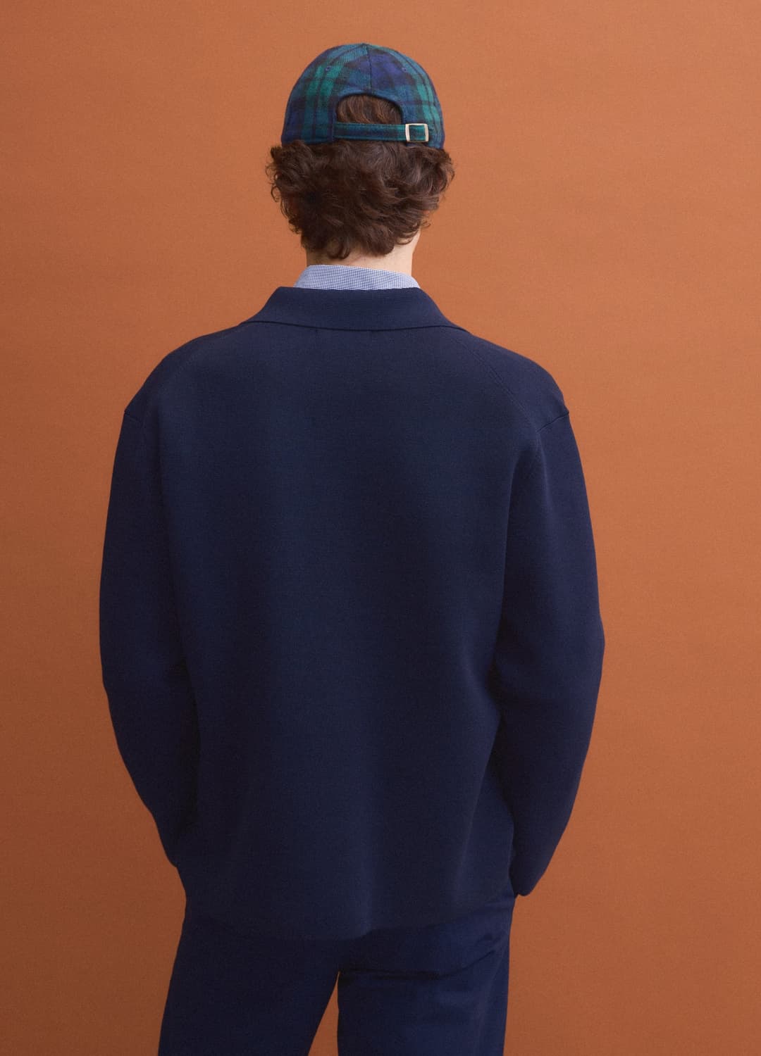 Cardigan Blu Con Colletto In Misto Cotone Regular Fit | OVS Cardigan Blu Con Colletto In Misto Cotone Regular Fit - 3 | OVS