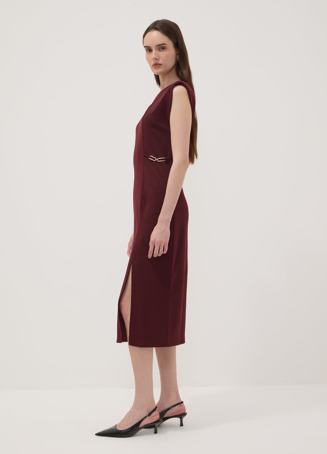 Rotes Midikleid Aus Stretchmaterial | OVS Rotes Midikleid Aus Stretchmaterial - 2 | OVS