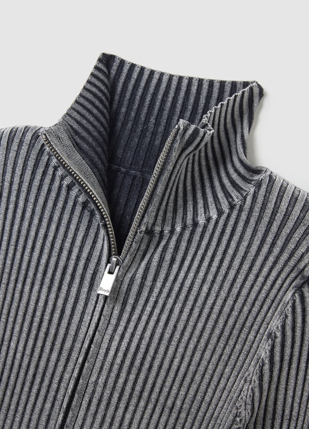 Full-zip Ribbed Knit Vintage Grey | OVS Full-zip Ribbed Knit Vintage Grey - 6 | OVS