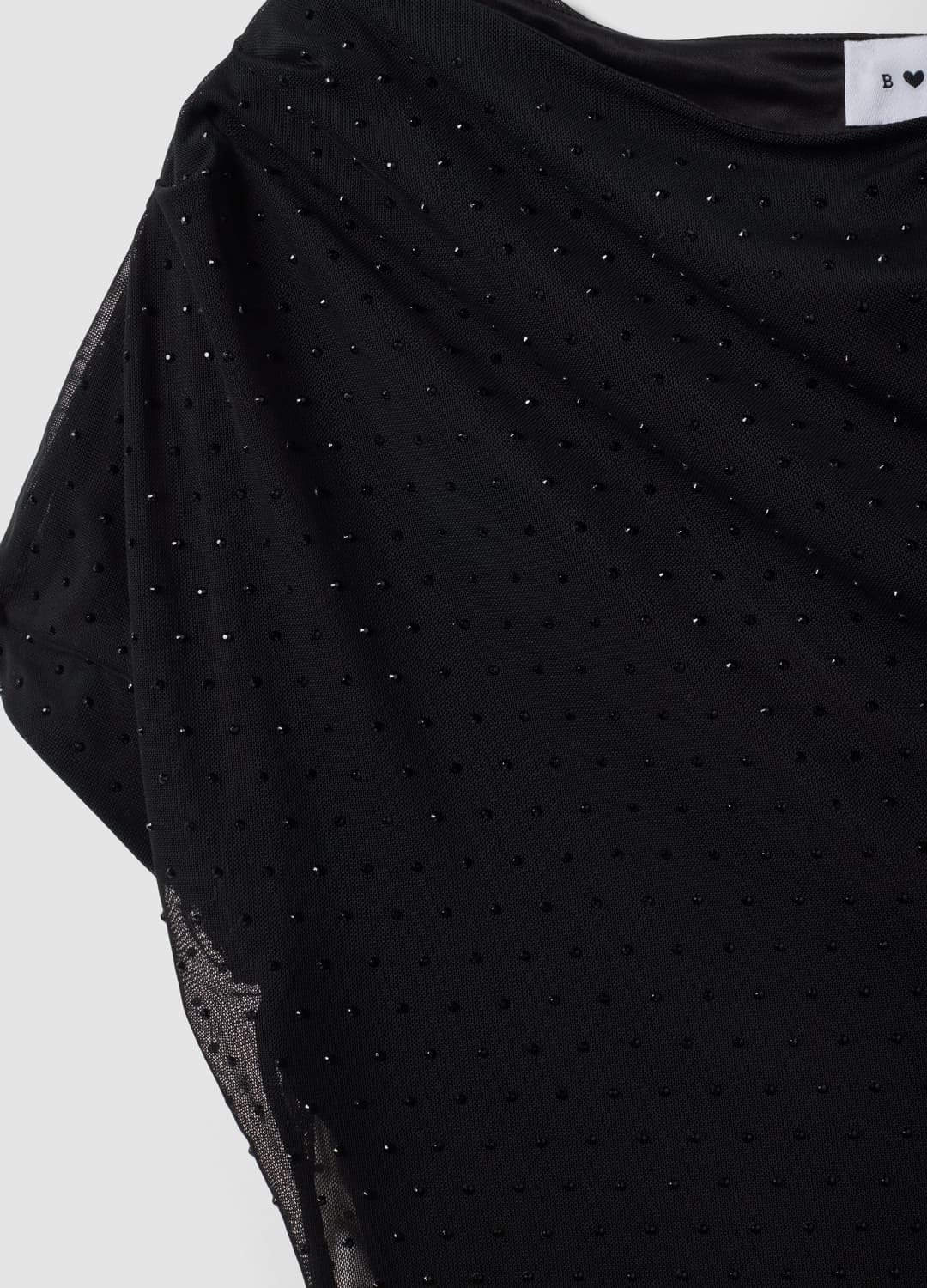 Abito Nero In Tessuto Elasticizzato Con Drappeggio Regular Fit | OVS Abito Nero In Tessuto Elasticizzato Con Drappeggio Regular Fit - 5 | OVS
