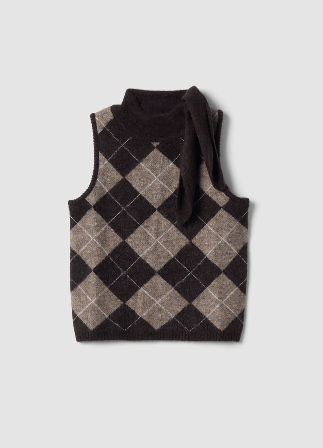 Gilet Marrone In Lana Elasticizzata Con Colletto Rialzato | OVS Gilet Marrone In Lana Elasticizzata Con Colletto Rialzato - 0 | OVS
