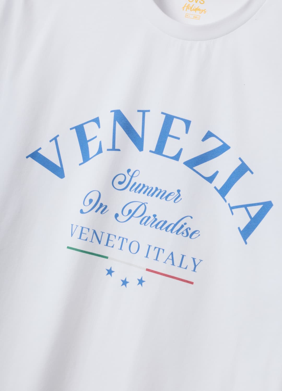 T-shirt Bianca In Puro Cotone Con Stampa Frontale Regular Fit | OVS T-shirt Bianca In Puro Cotone Con Stampa Frontale Regular Fit - 5 | OVS